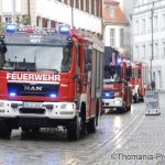 Brand im Stadthaus in Ansbach